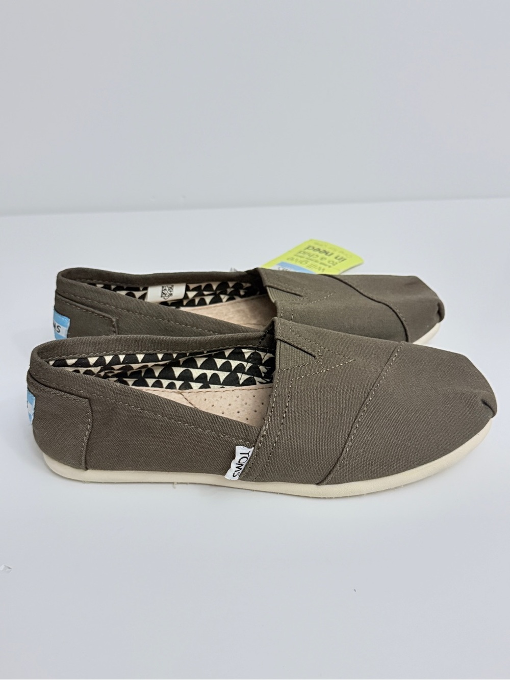 TOMS Alpargata Slip On Shoes Tarmac Olive Green Classic Women’s 6